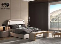 Simple style with metal decoration luxury bedroom platform bed
